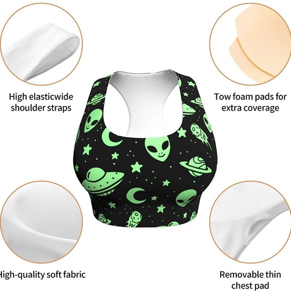 Seamless Comfortable Sports Bras for Women Longline Padded Bra Yoga Crop TankToP - Picture 7 of 7